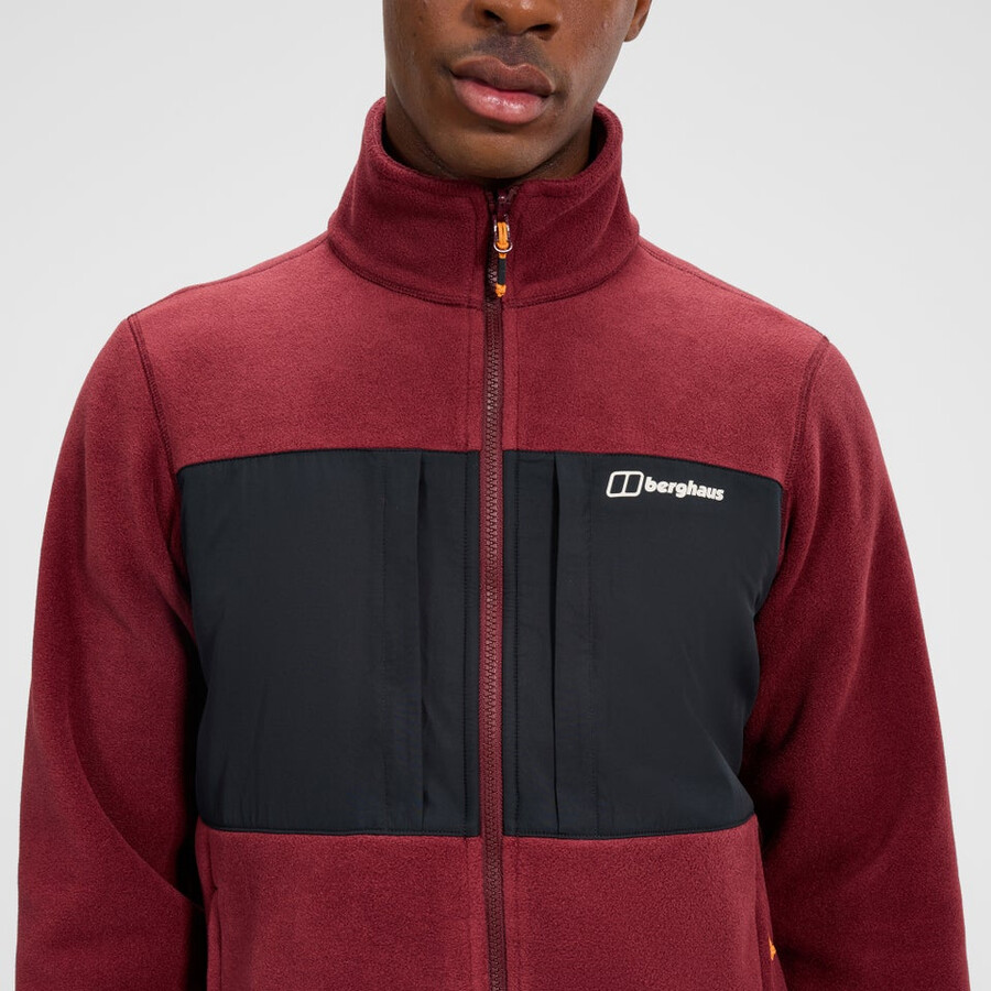 gli uomini del prisma guida interattiva polartec giacca in pile - nerorosso berghaus