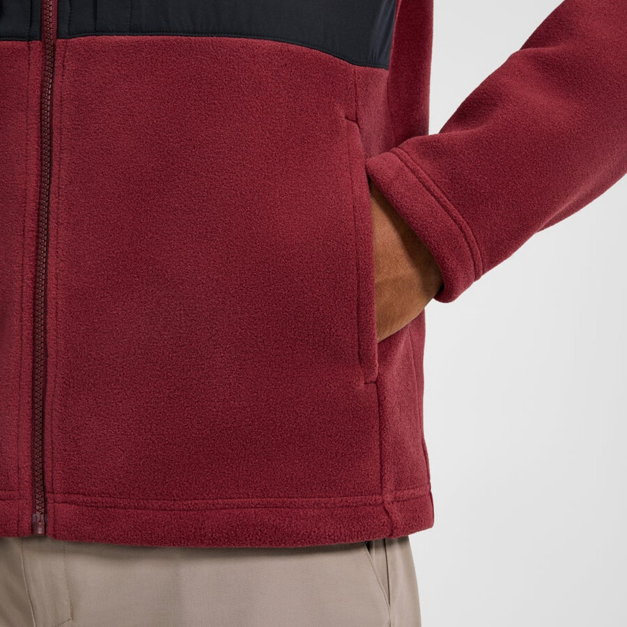 gli uomini del prisma guida interattiva polartec giacca in pile - nerorosso berghaus