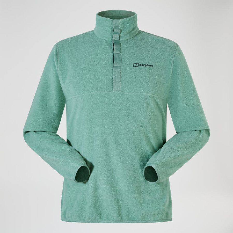 uomini felltop batter docchio pullover in pile verde berghaus