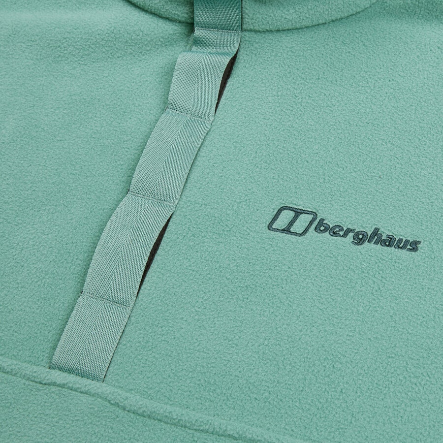 uomini felltop batter docchio pullover in pile verde berghaus