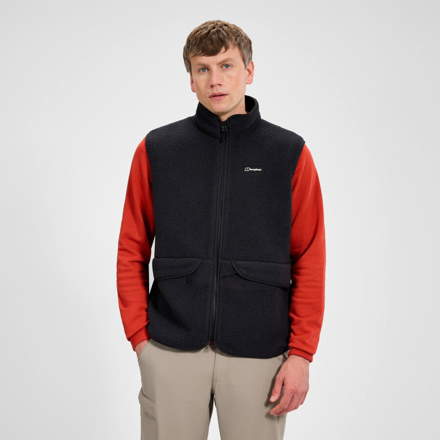 uomini hanby rilassato gilet - nero berghaus