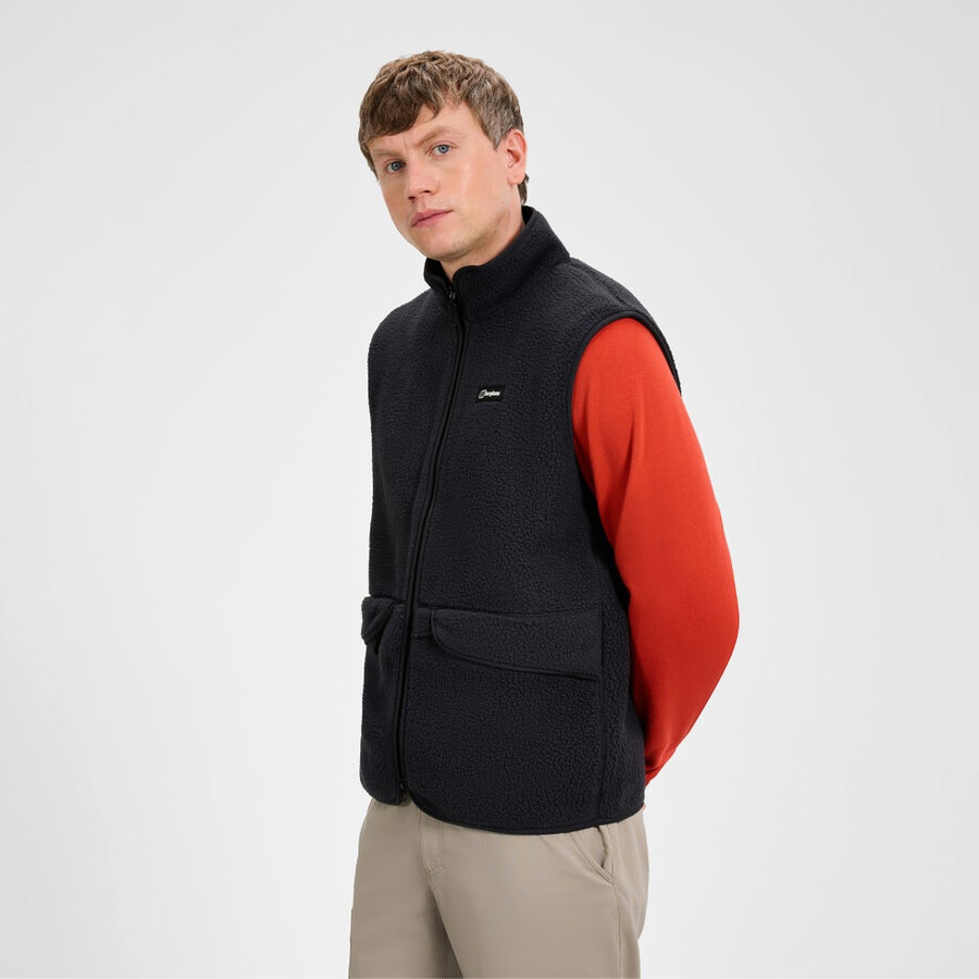 uomini hanby rilassato gilet - nero berghaus