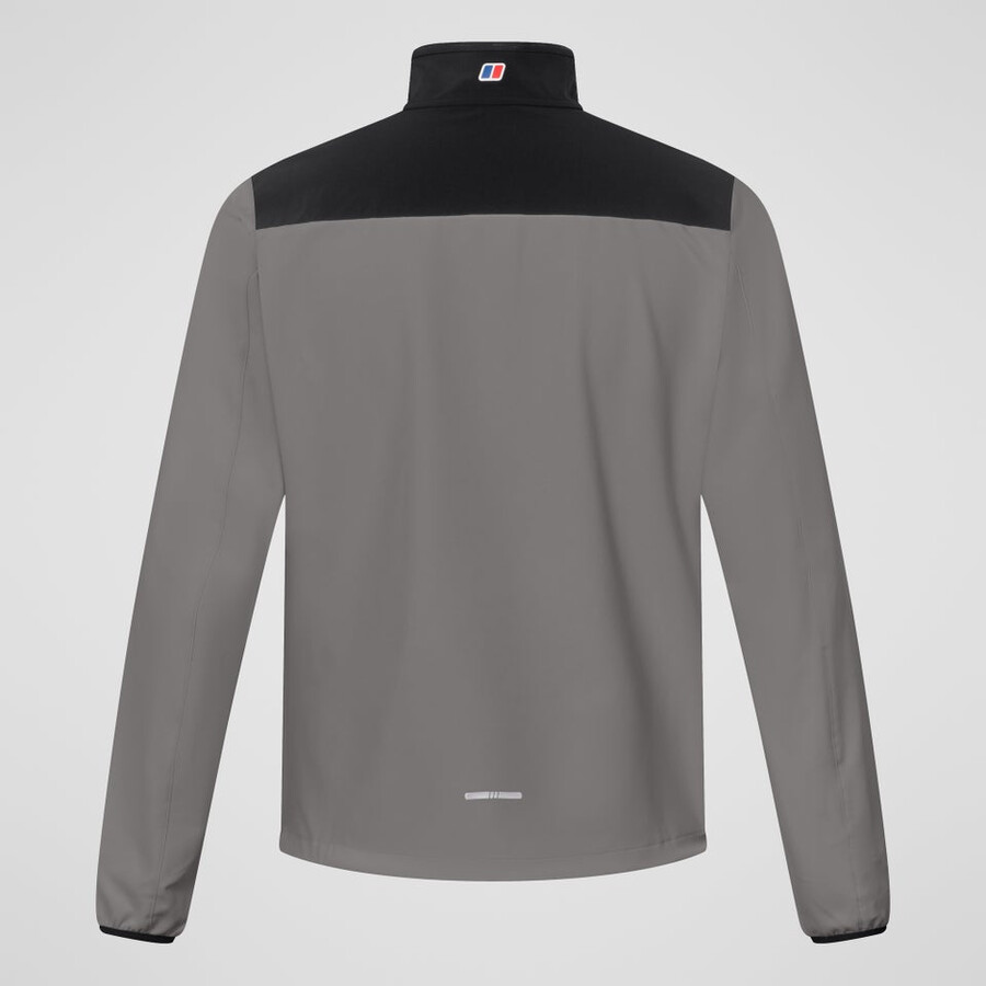gli uomini del terreno trek mezza zip giacca - grigionero berghaus