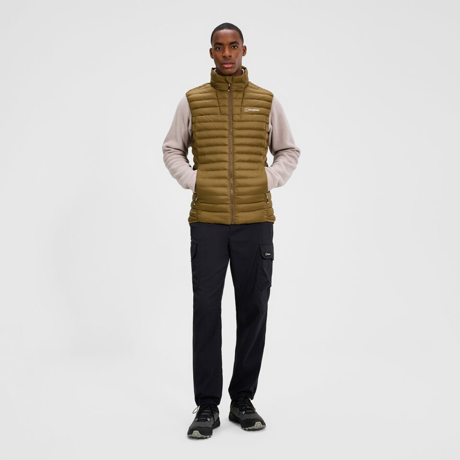 uomini vaskye sintetiche isolate gilet - marrone berghaus