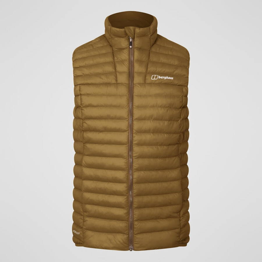 uomini vaskye sintetiche isolate gilet - marrone berghaus