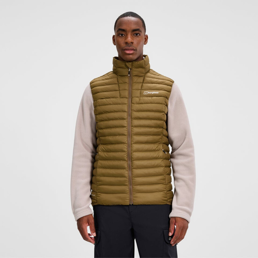 uomini vaskye sintetiche isolate gilet - marrone berghaus