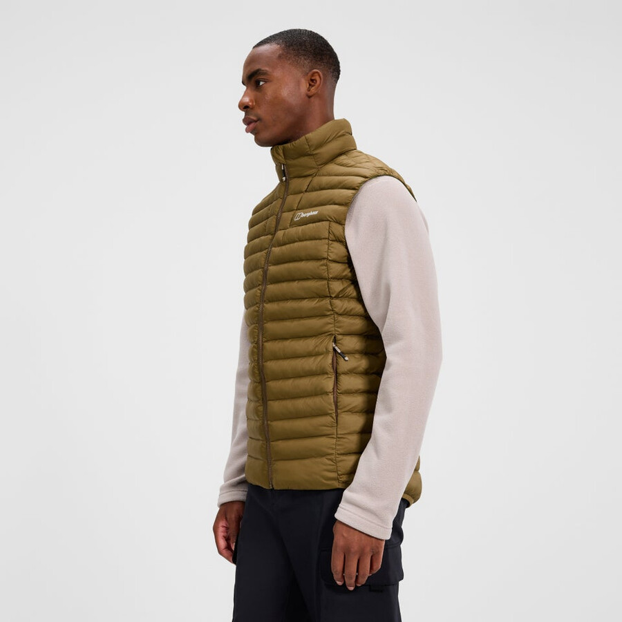 uomini vaskye sintetiche isolate gilet - marrone berghaus