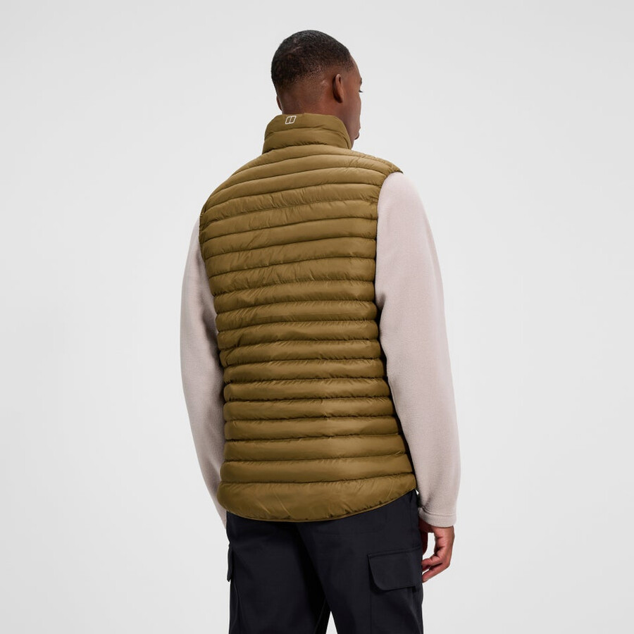 uomini vaskye sintetiche isolate gilet - marrone berghaus