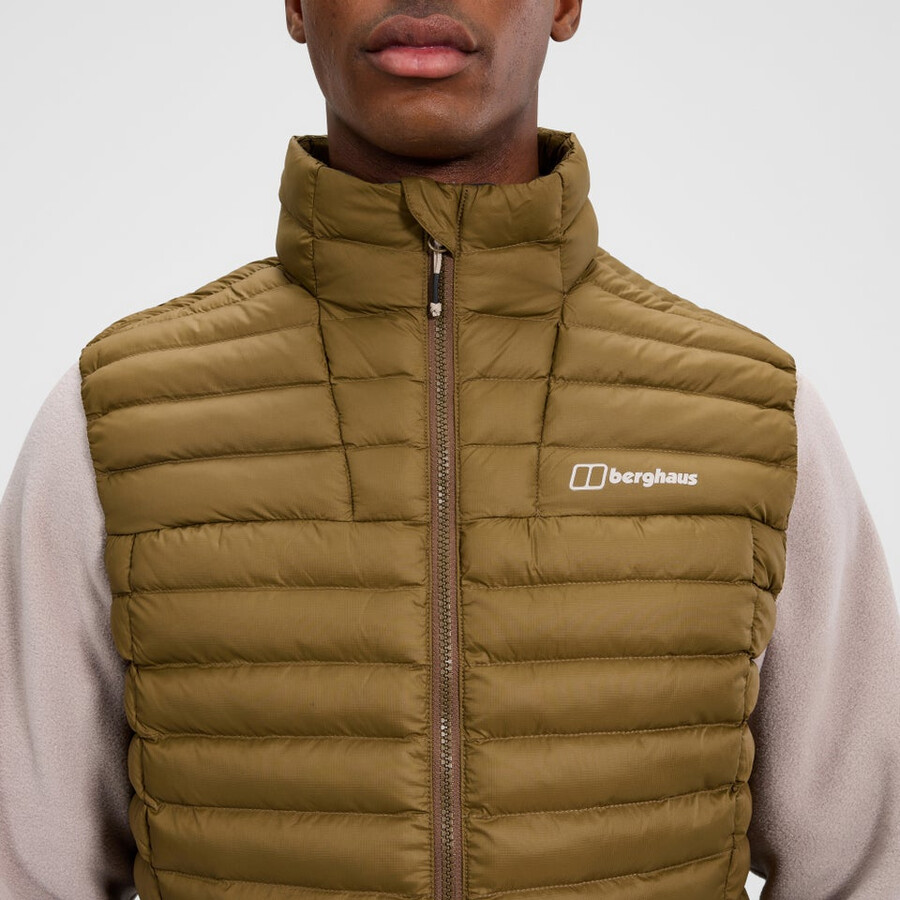 uomini vaskye sintetiche isolate gilet - marrone berghaus