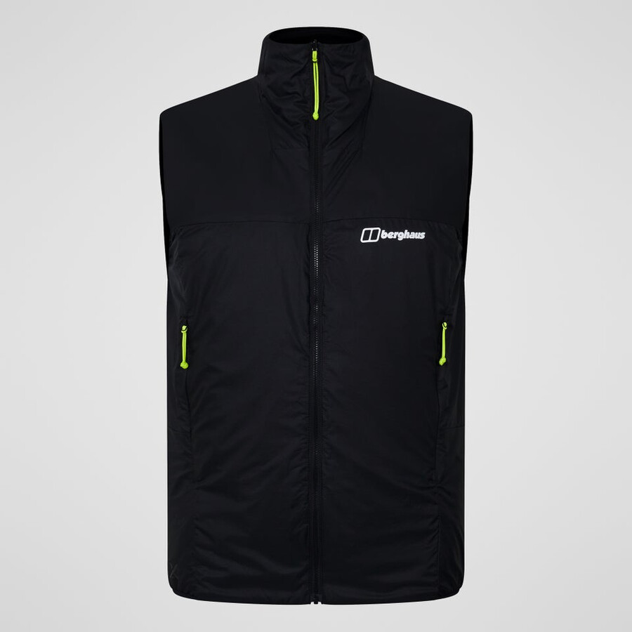 uomini mtn spigolo sintetico gilet - nero berghaus