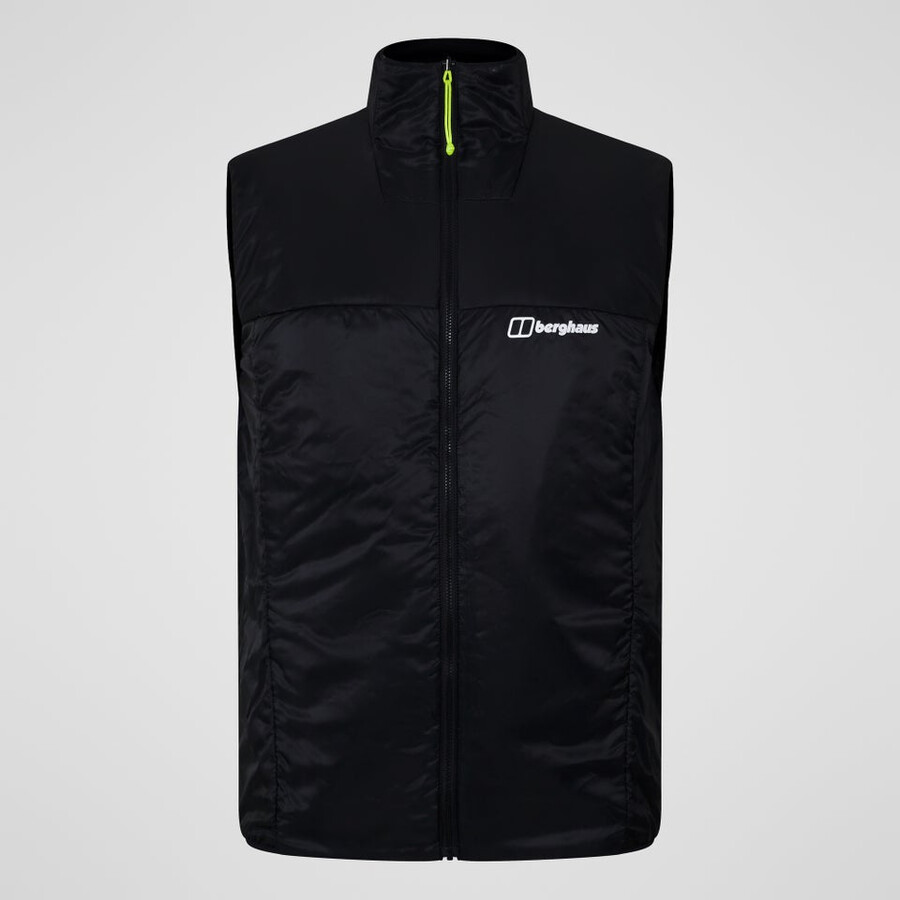 uomini mtn spigolo sintetico gilet - nero berghaus