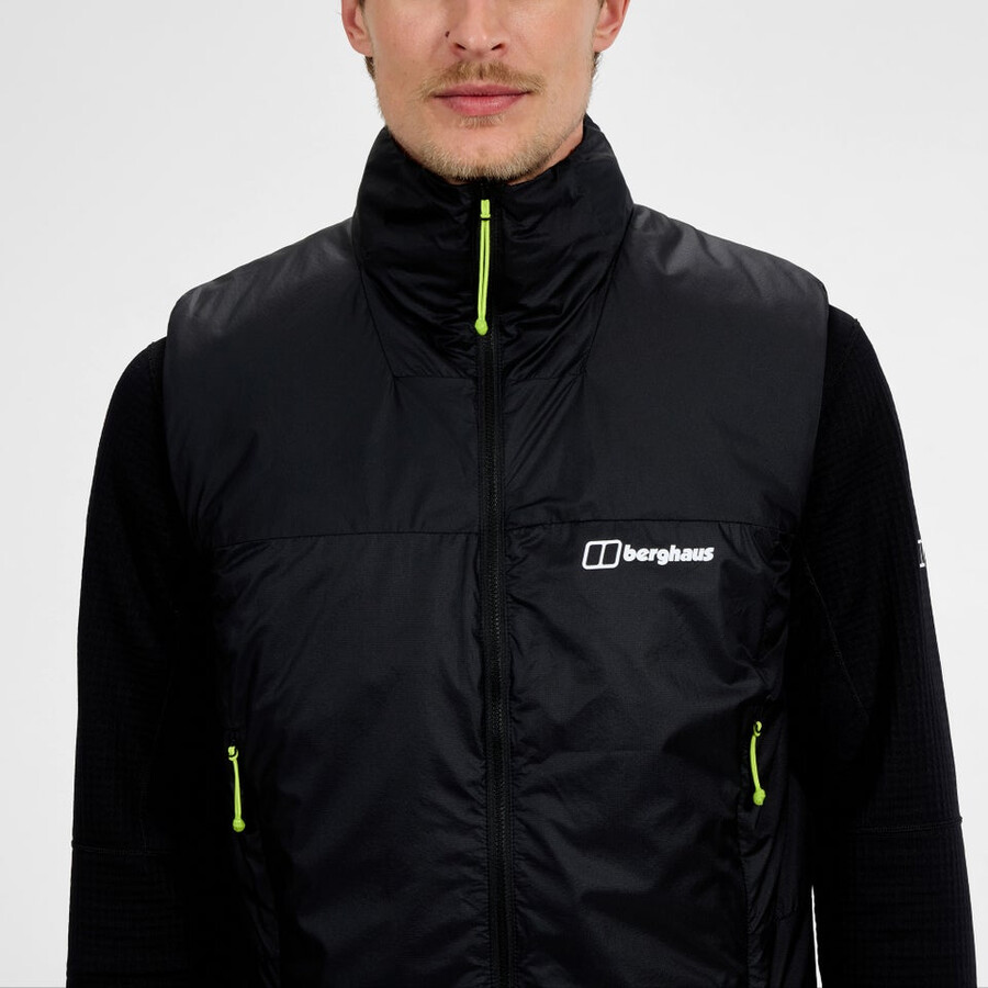 uomini mtn spigolo sintetico gilet - nero berghaus