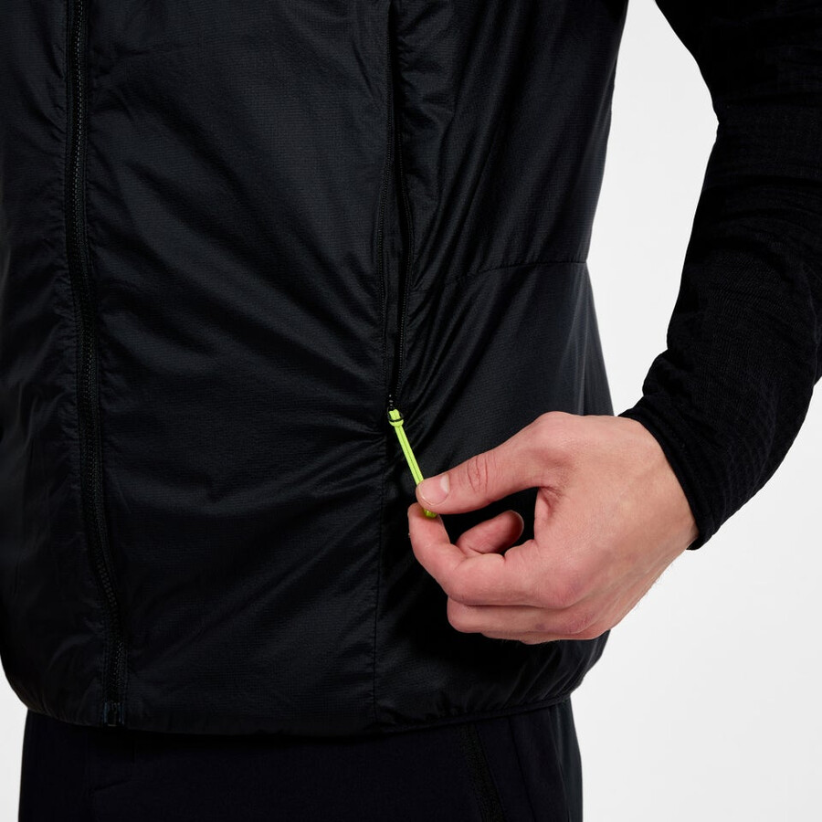 uomini mtn spigolo sintetico gilet - nero berghaus