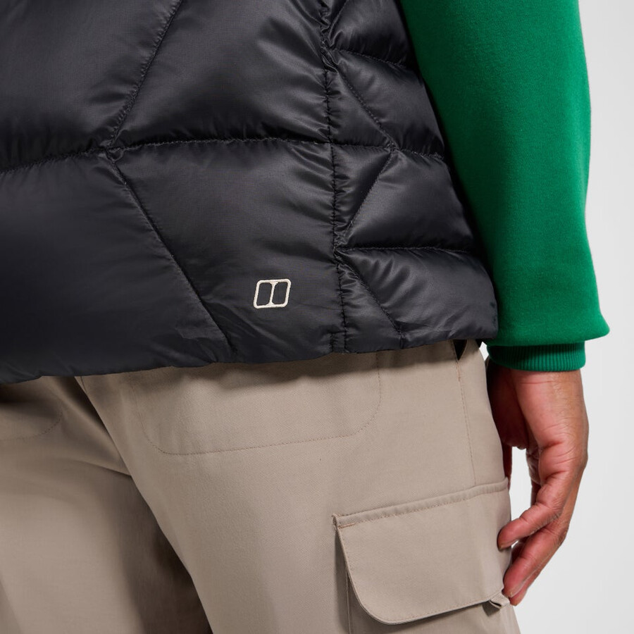 uomini explorer down vest - nero berghaus