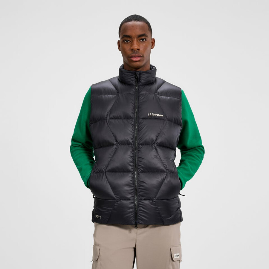 uomini explorer down vest - nero berghaus