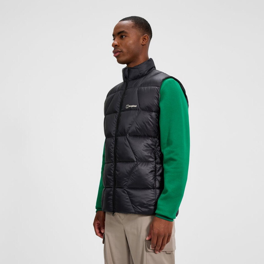uomini explorer down vest - nero berghaus