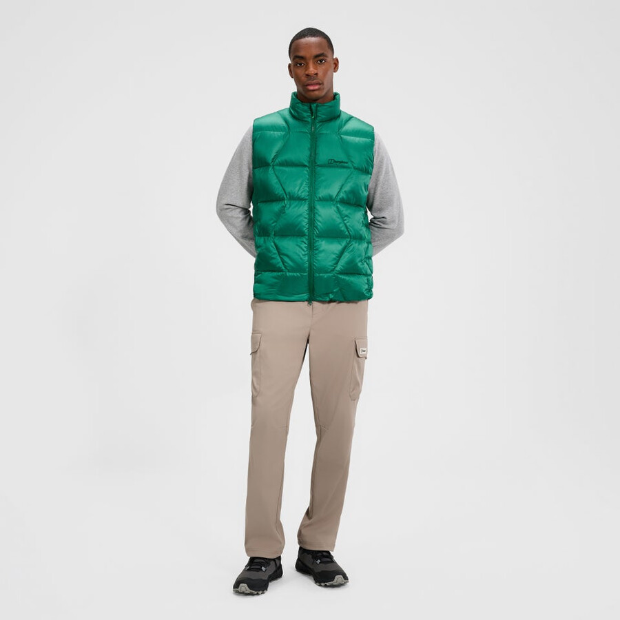 uomini explorer giù gilet - verde berghaus