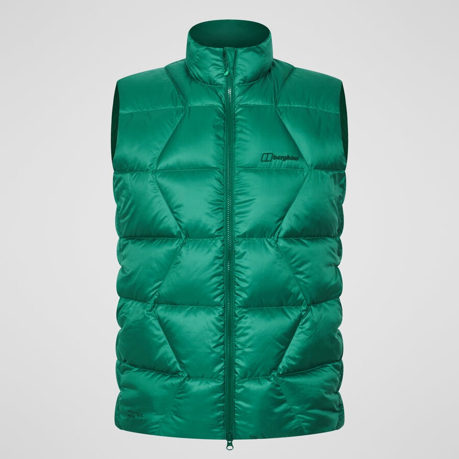 uomini explorer giù gilet - verde berghaus