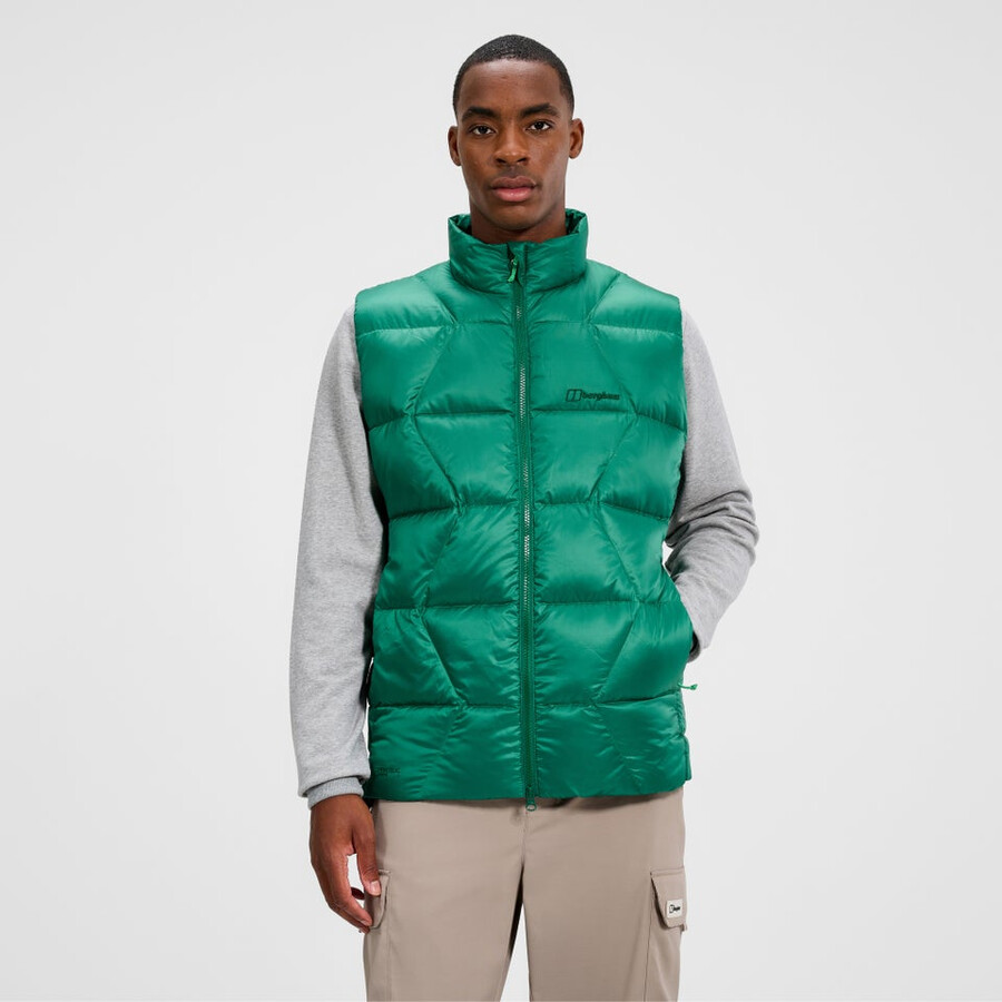 uomini explorer giù gilet - verde berghaus
