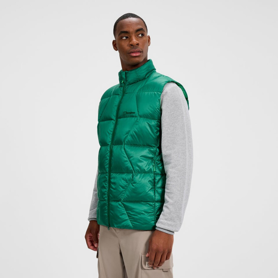 uomini explorer giù gilet - verde berghaus