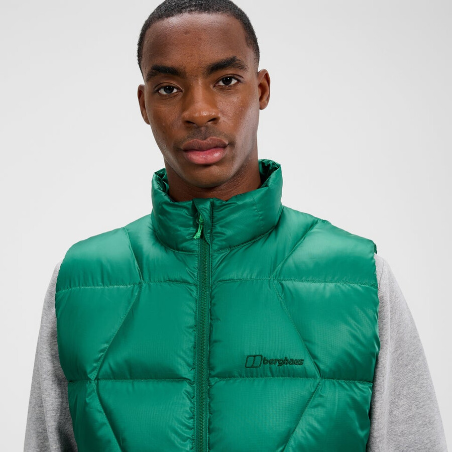 uomini explorer giù gilet - verde berghaus