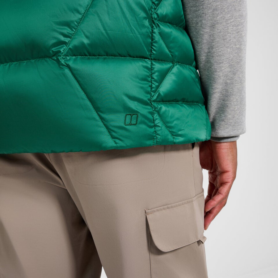 uomini explorer giù gilet - verde berghaus