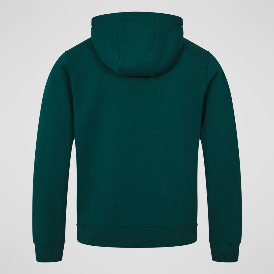 uomo logo full zip felpa con cappuccio - verde berghaus