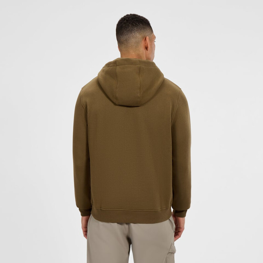 uomo logo felpa con cappuccio - marrone berghaus