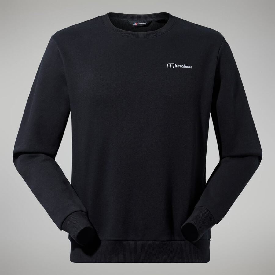 uomo logo crew nero berghaus