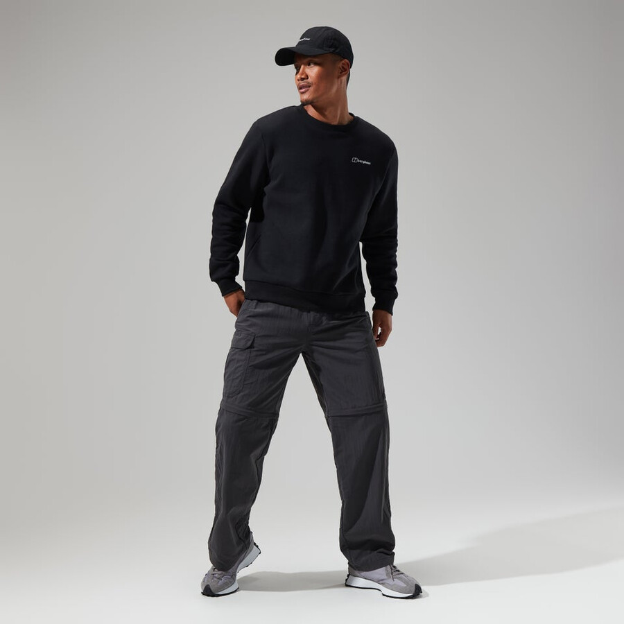 uomo logo crew nero berghaus