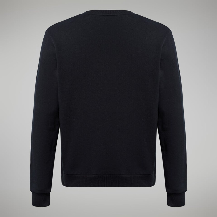 uomo logo crew nero berghaus