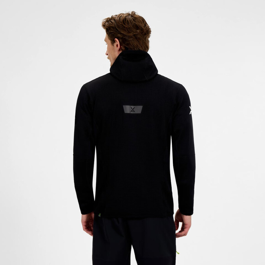 uomini mtn guida felpa con cappuccio - nero berghaus