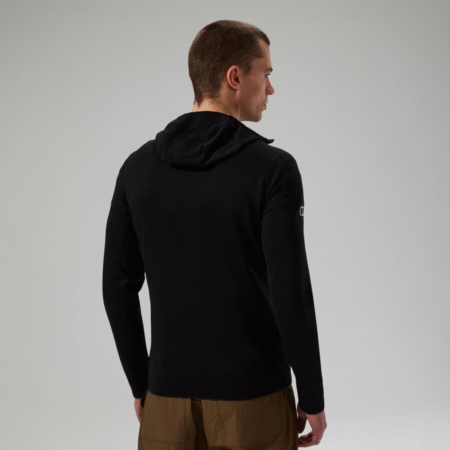 uomini ridge-escursionista giacca con cappuccio - nero berghaus