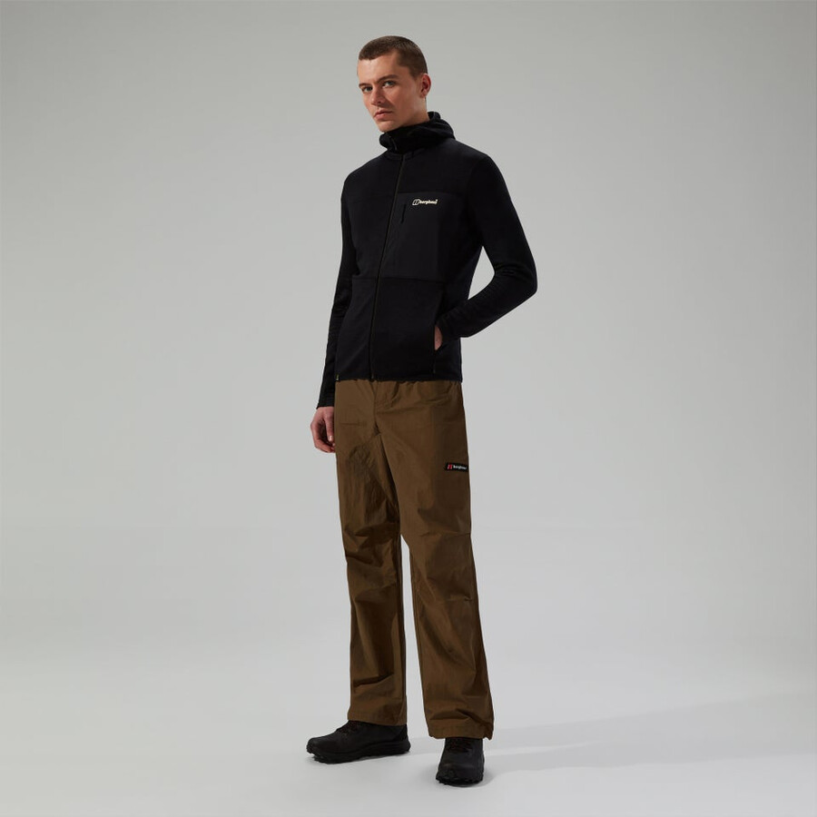 uomini ridge-escursionista giacca con cappuccio - nero berghaus