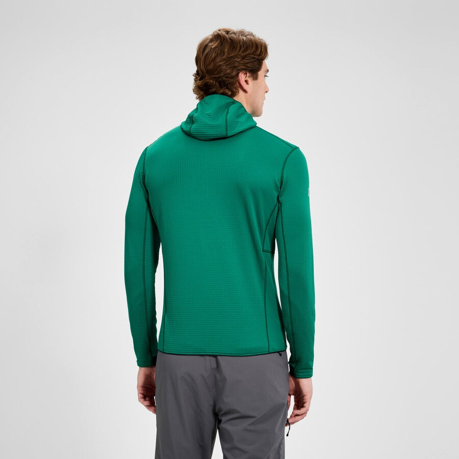uomini ridge-escursionista giacca con cappuccio - verdenero berghaus