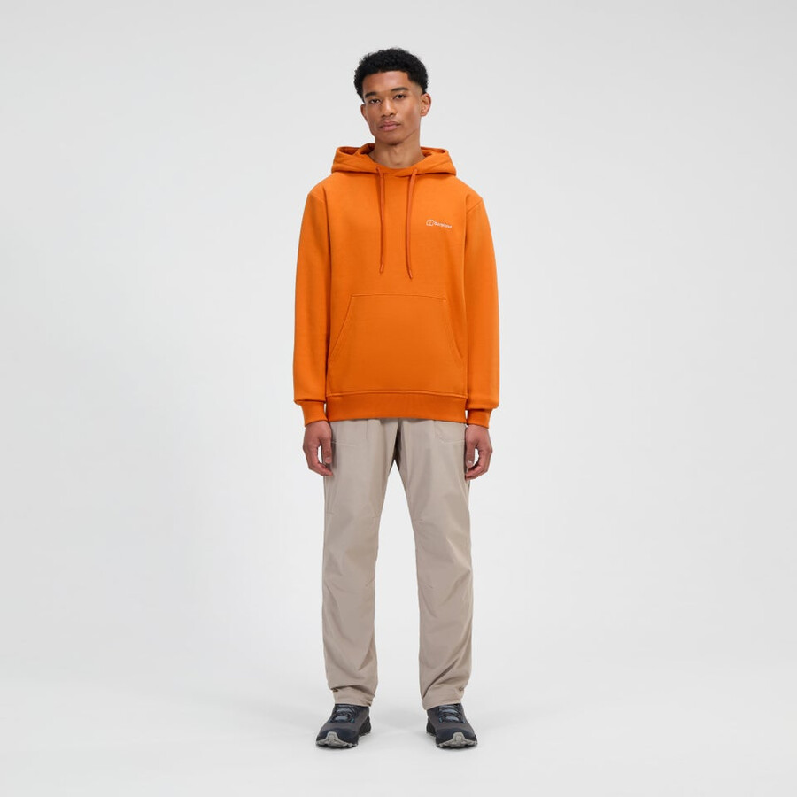 uomini alle prese felpa con cappuccio - arancio berghaus