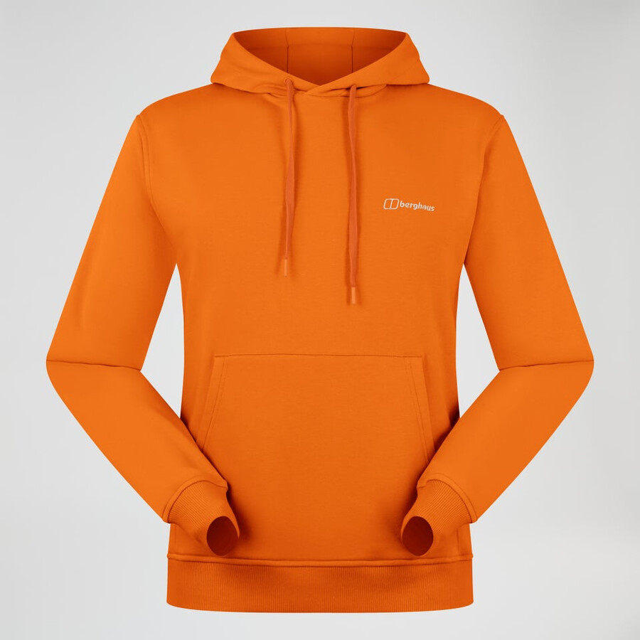 uomini alle prese felpa con cappuccio - arancio berghaus