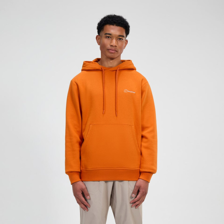 uomini alle prese felpa con cappuccio - arancio berghaus