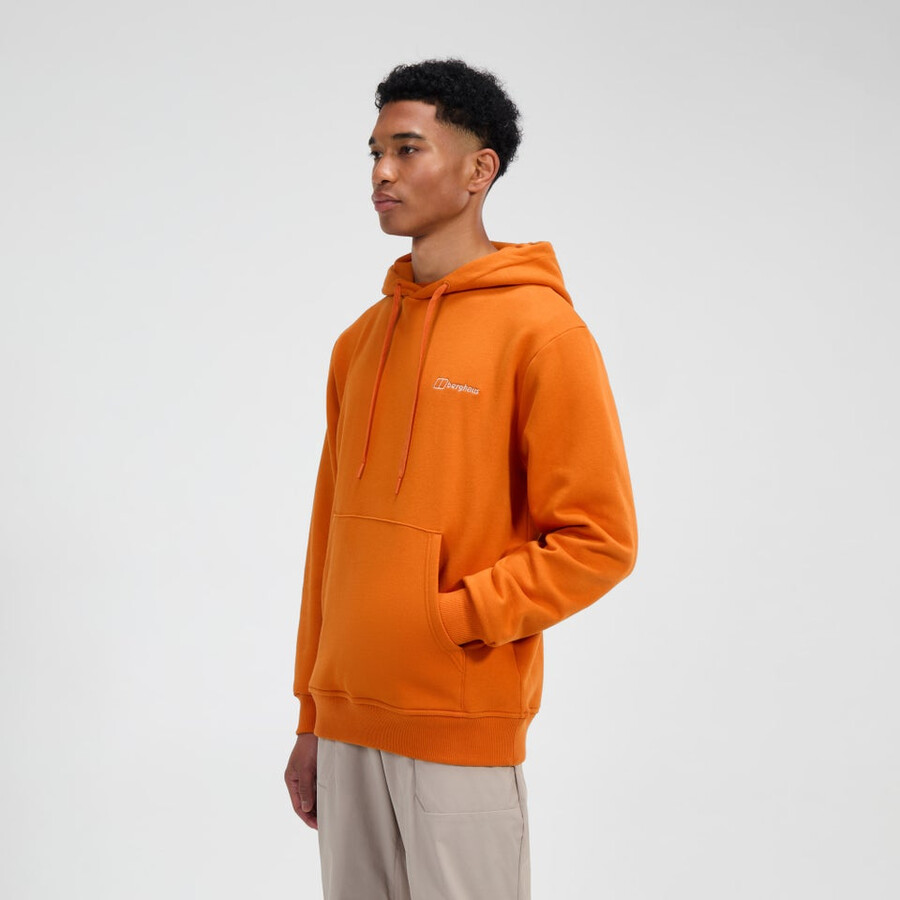uomini alle prese felpa con cappuccio - arancio berghaus