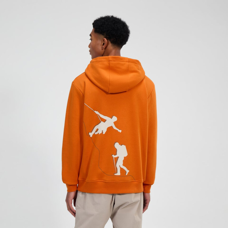 uomini alle prese felpa con cappuccio - arancio berghaus