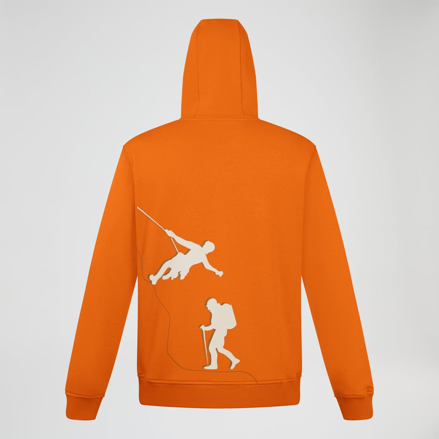 uomini alle prese felpa con cappuccio - arancio berghaus