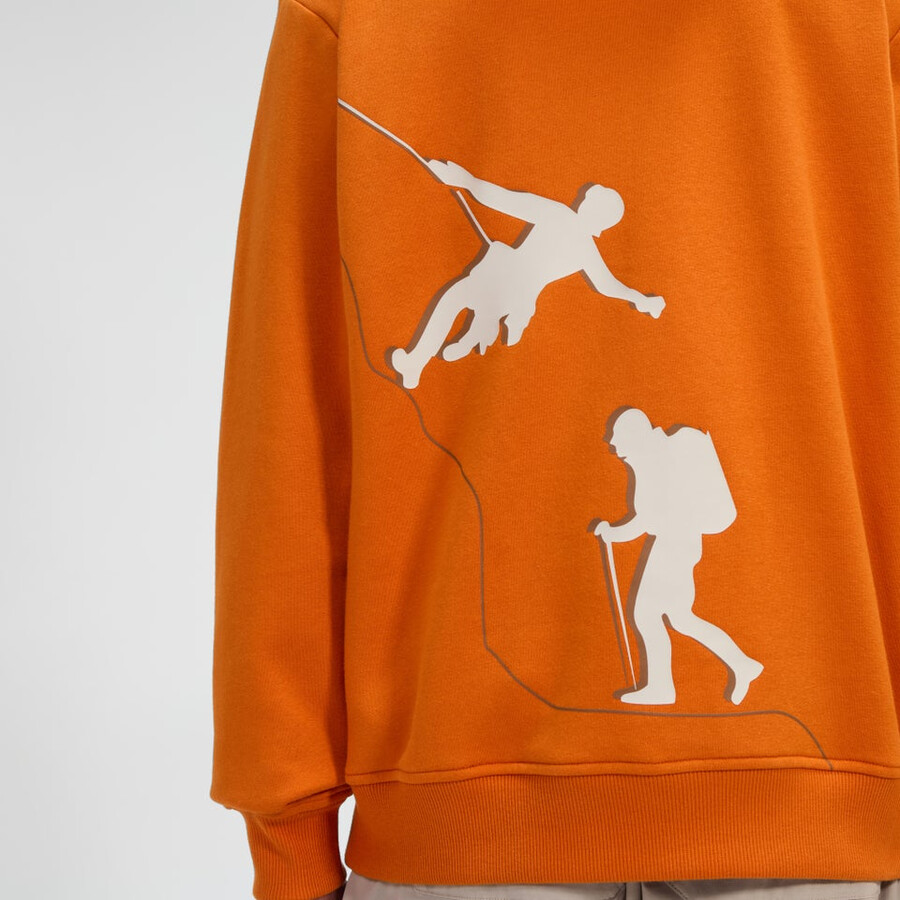 uomini alle prese felpa con cappuccio - arancio berghaus