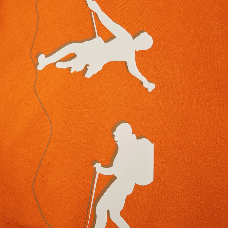 uomini alle prese felpa con cappuccio - arancio berghaus