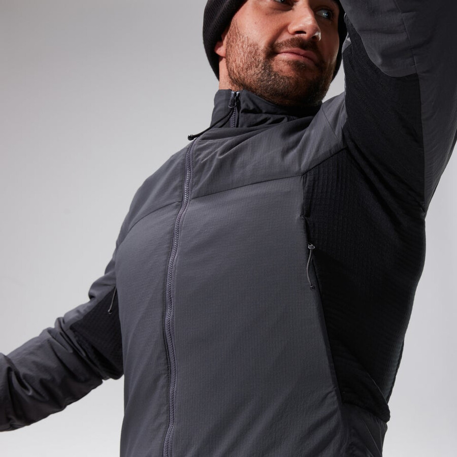 uomini mtn guida mw ibrido giacca - grigionero berghaus