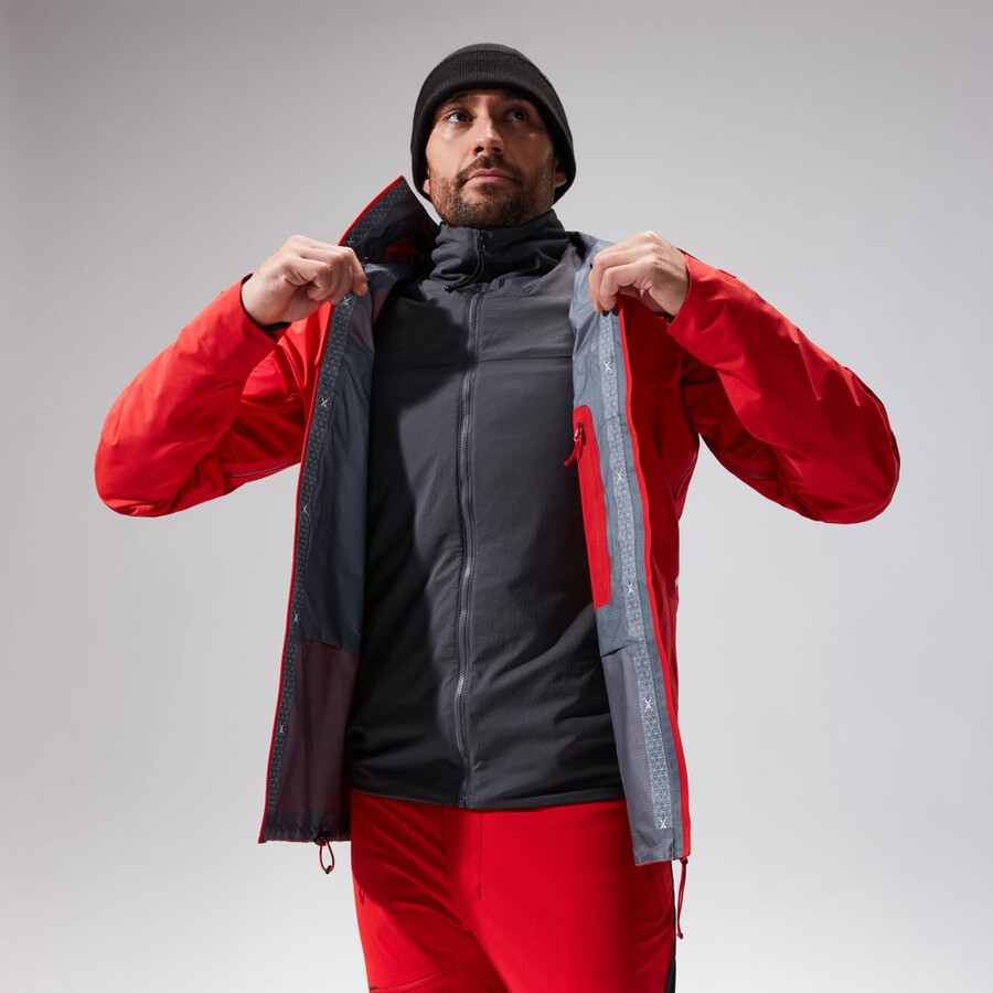 uomini mtn guida mw ibrido giacca - grigionero berghaus