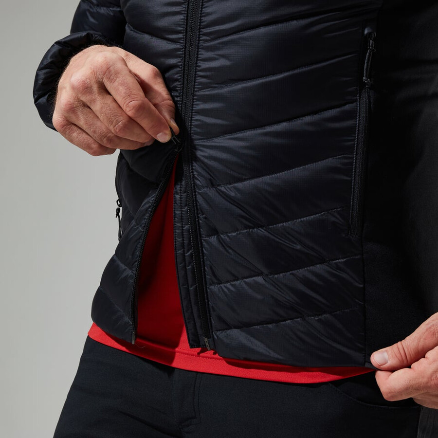 uomini sconosciuti 2.0 con cappuccio insulated jacket - black berghaus