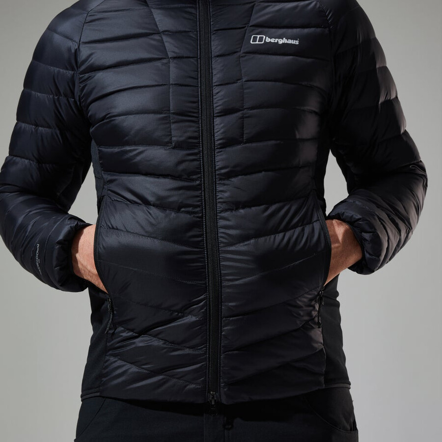 uomini sconosciuti 2.0 con cappuccio insulated jacket - black berghaus