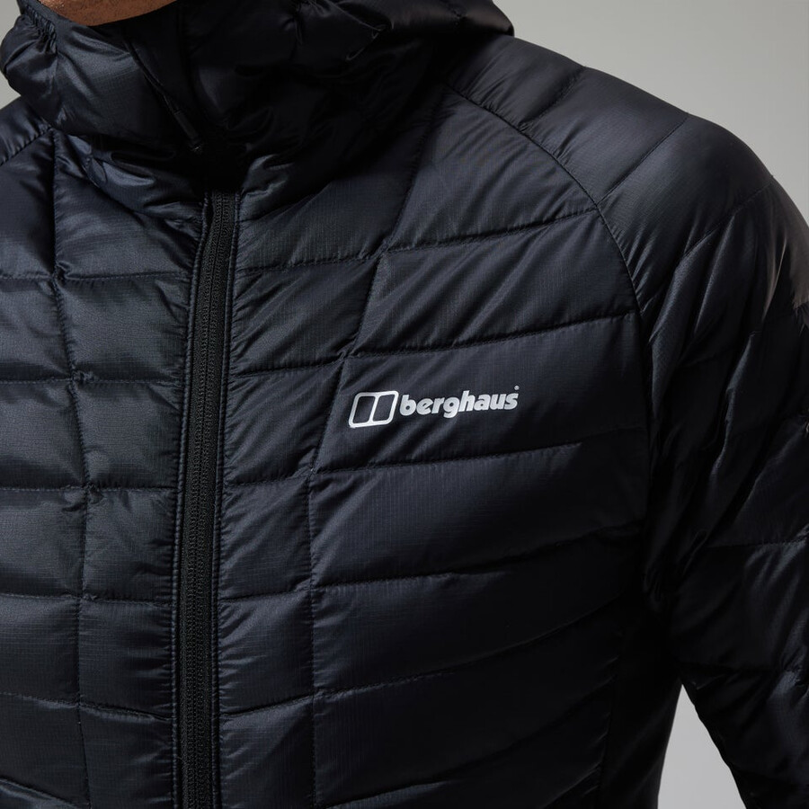 uomini sconosciuti 2.0 con cappuccio insulated jacket - black berghaus