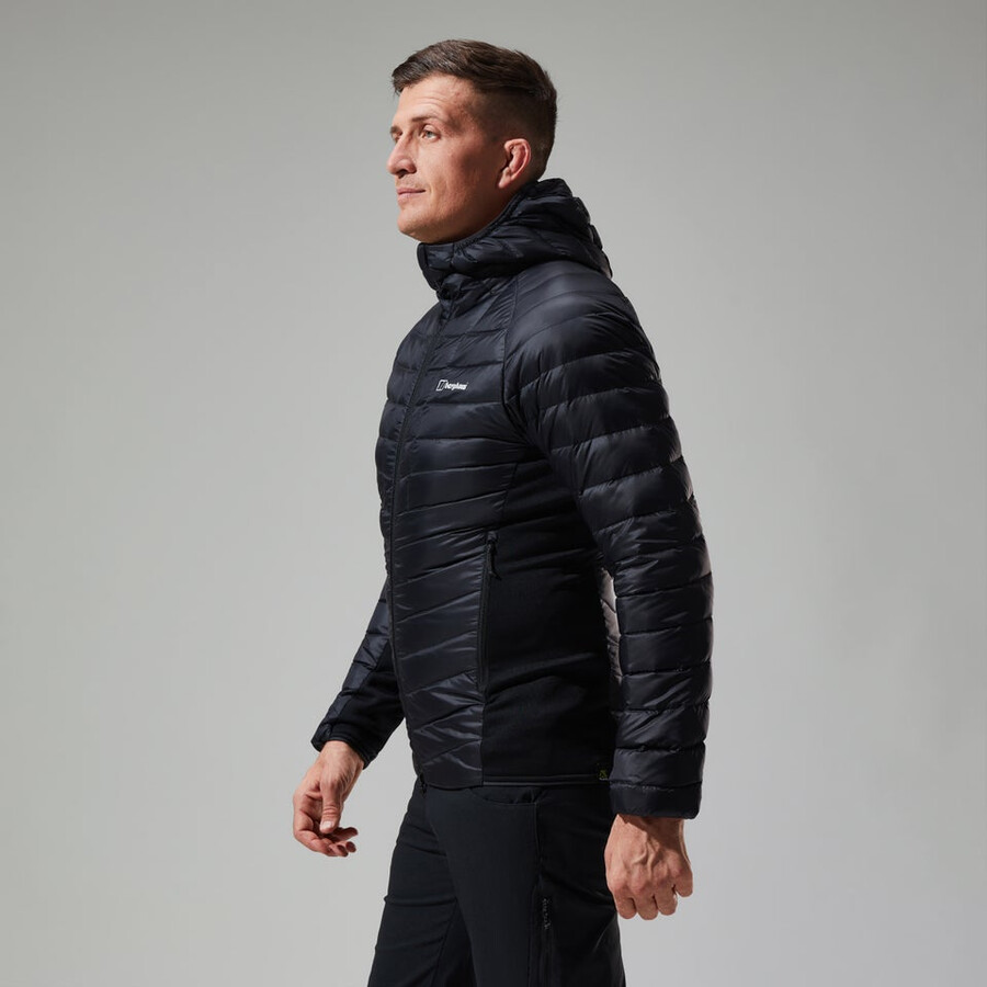 uomini sconosciuti 2.0 con cappuccio insulated jacket - black berghaus
