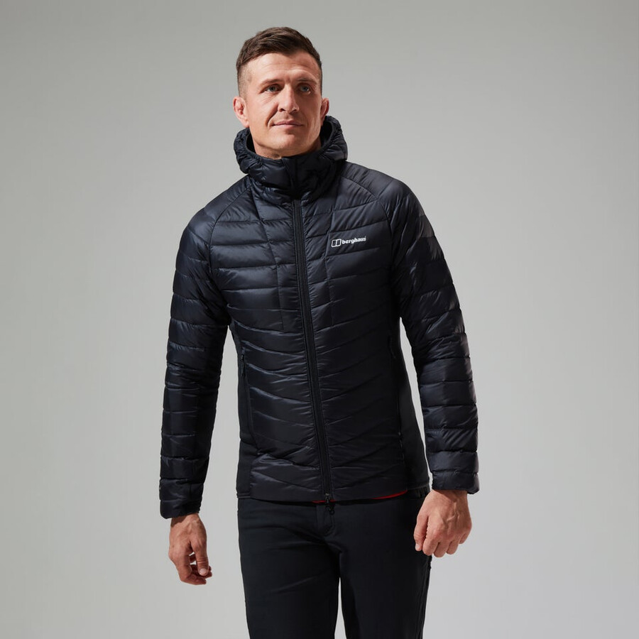 uomini sconosciuti 2.0 con cappuccio insulated jacket - black berghaus